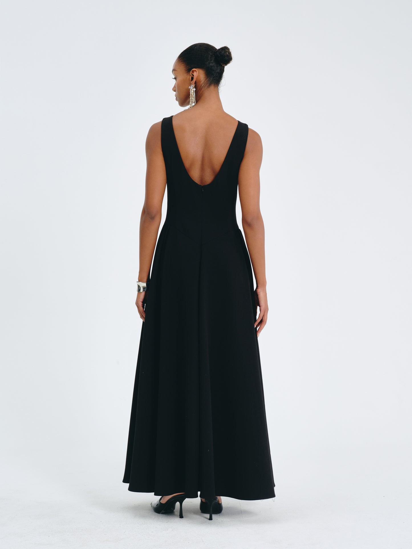 Valen Satin A-Line Dress