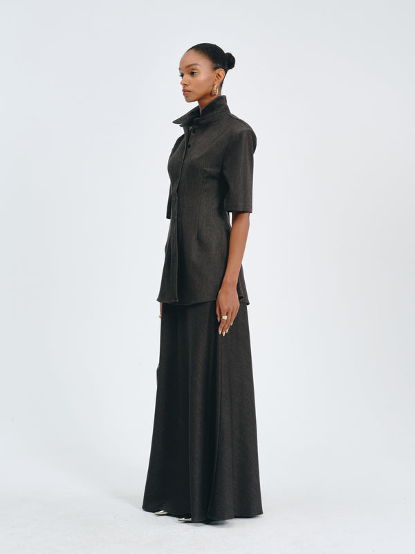 Sculpted Collar Top