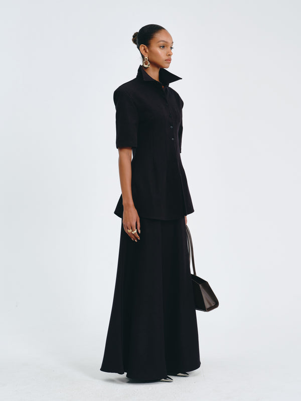 Sculpted Collar Top