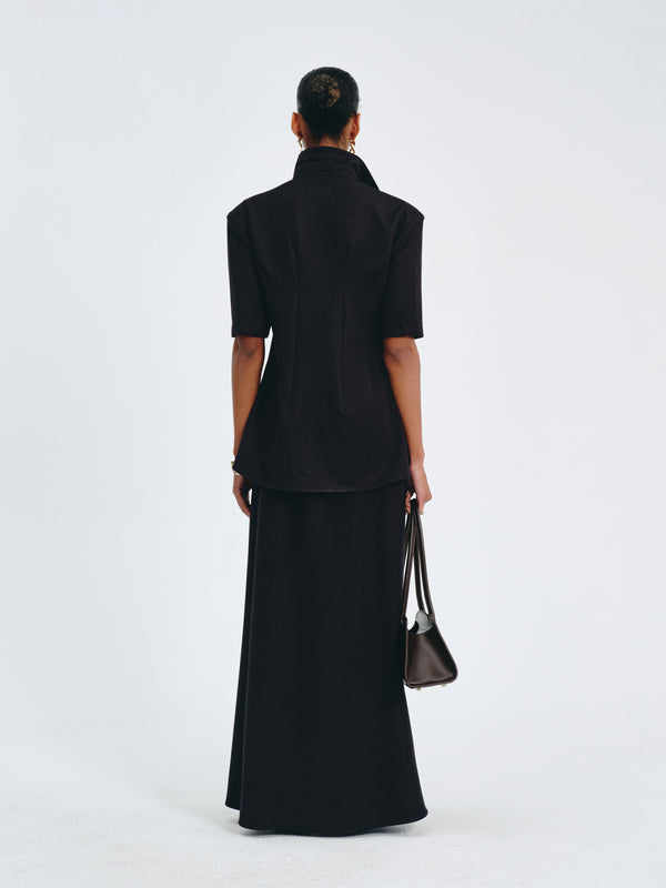 Sculpted Collar Top