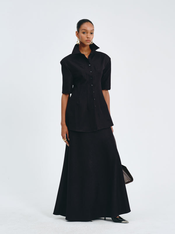 Sculpted Collar Top