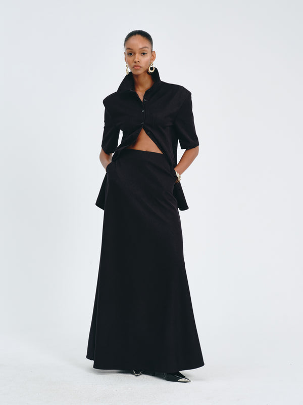Sculpted Collar Top