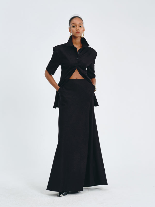 Sculpted Collar Top