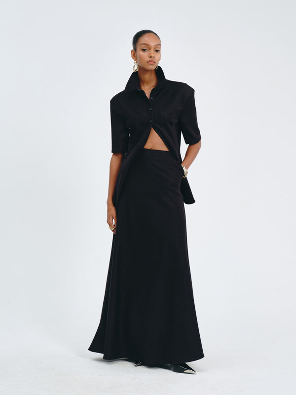 Sculpted Collar Top