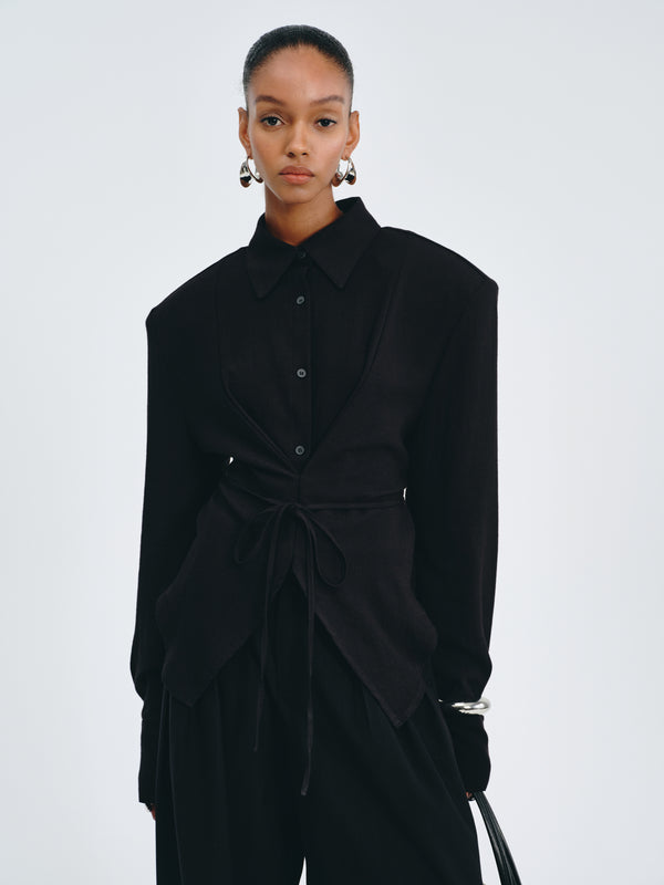 Western Tie-Front Shirt