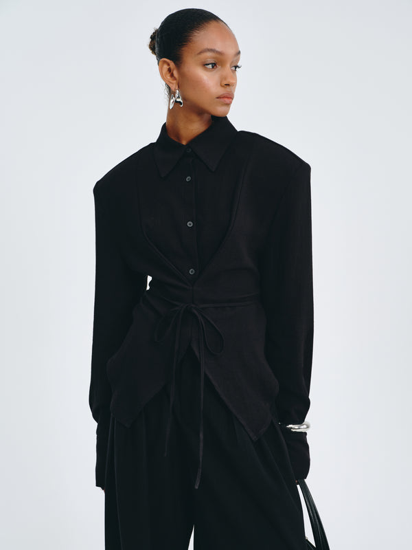 Western Tie-Front Shirt