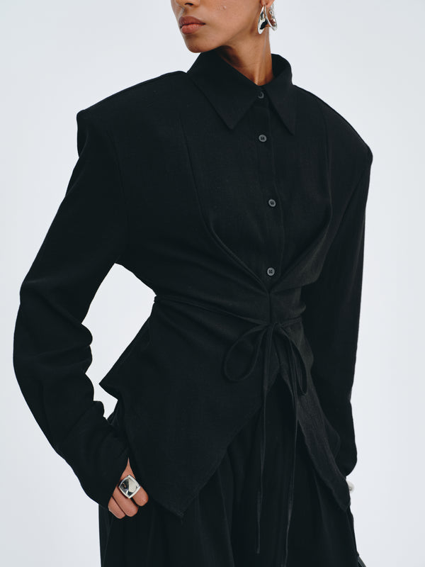 Western Tie-Front Shirt