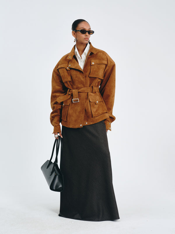 Utility Belted Jacket