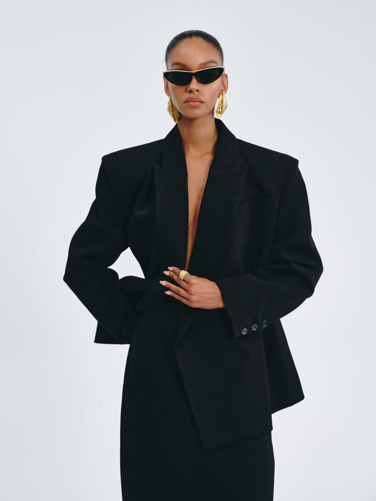 Double-Breasted Tailored Blazer