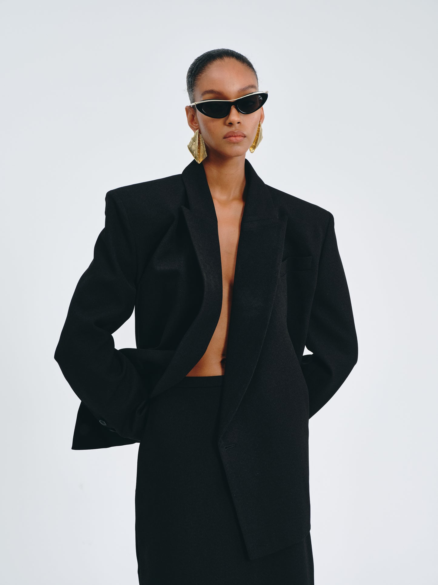 Double-Breasted Tailored Blazer