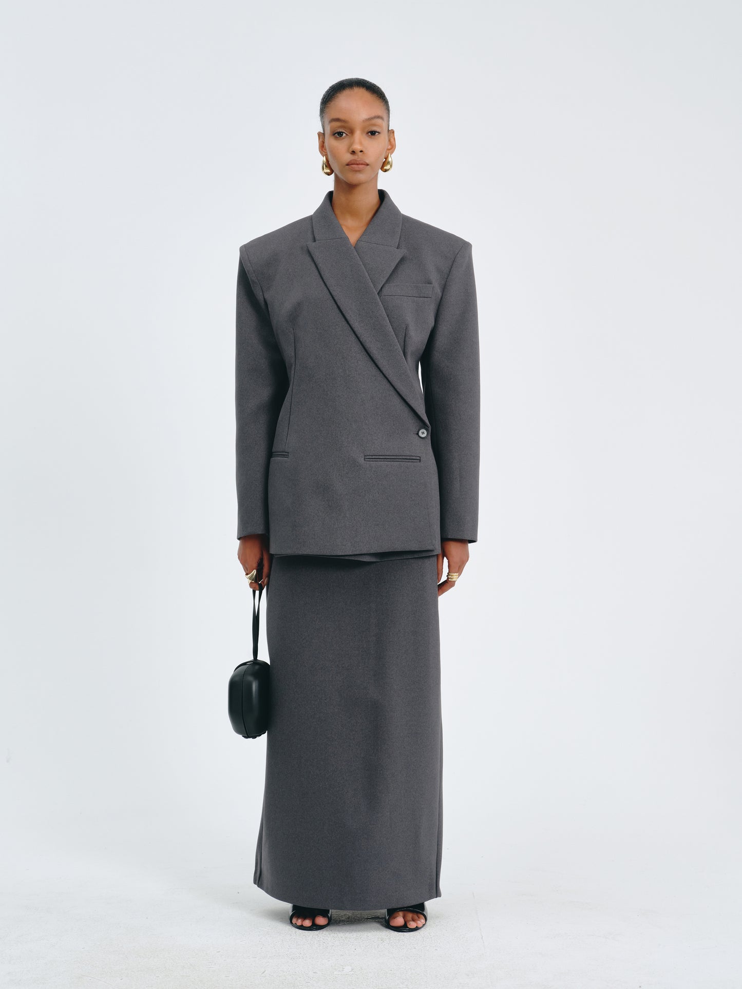 Double-Breasted Tailored Blazer