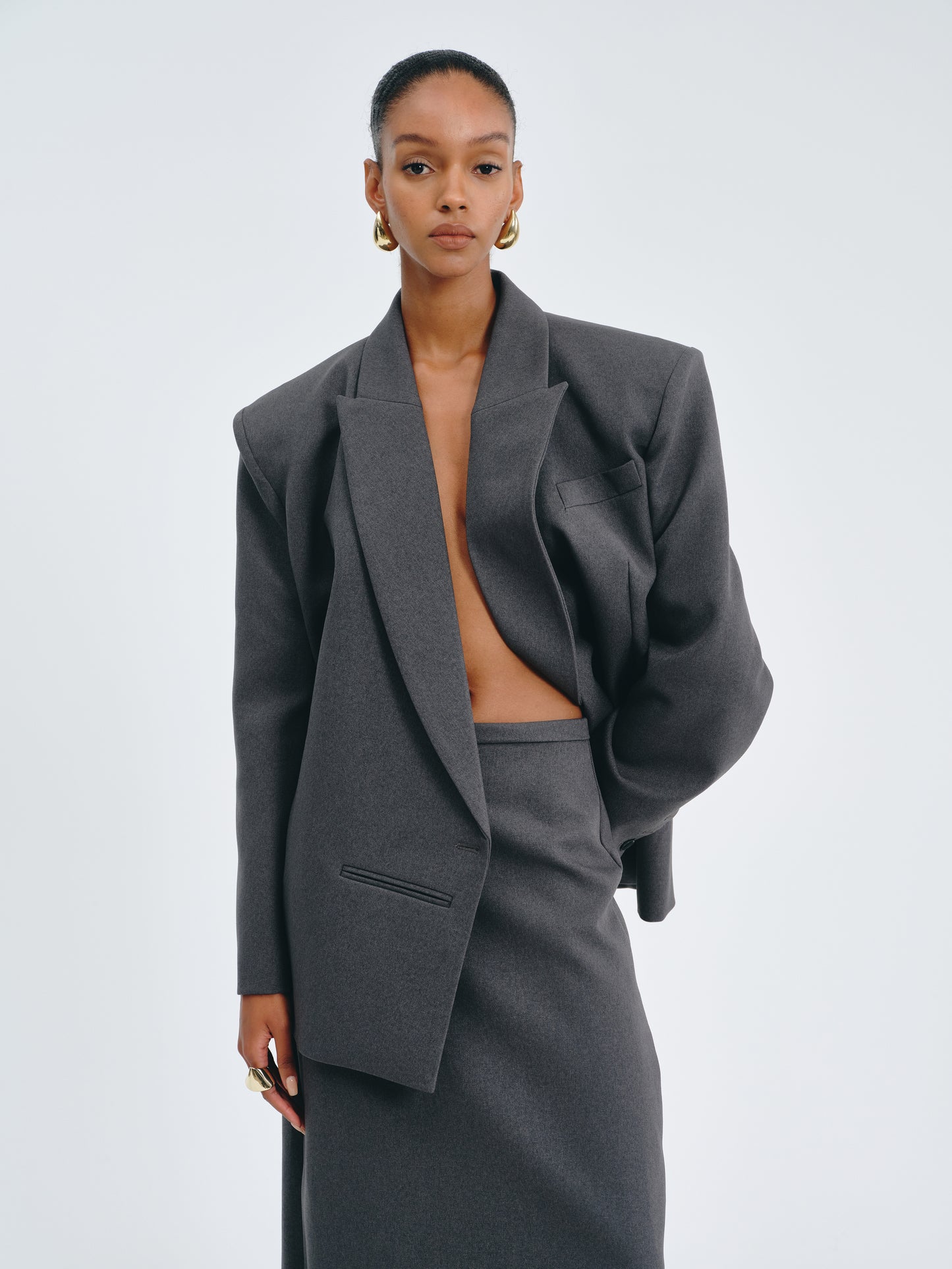 Double-Breasted Tailored Blazer
