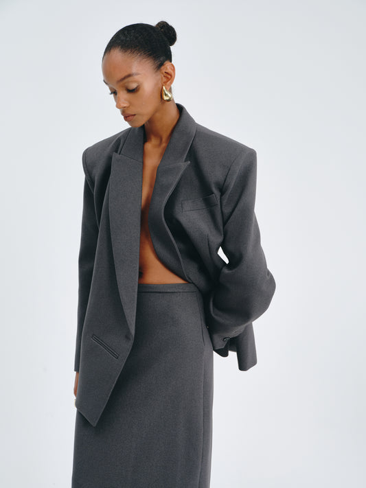 Double-Breasted Tailored Blazer