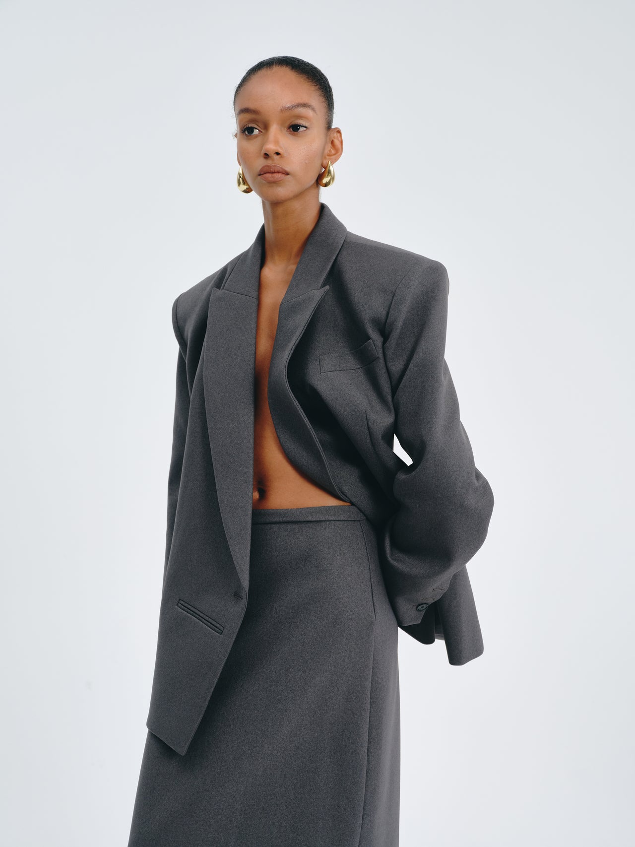 Double-Breasted Tailored Blazer