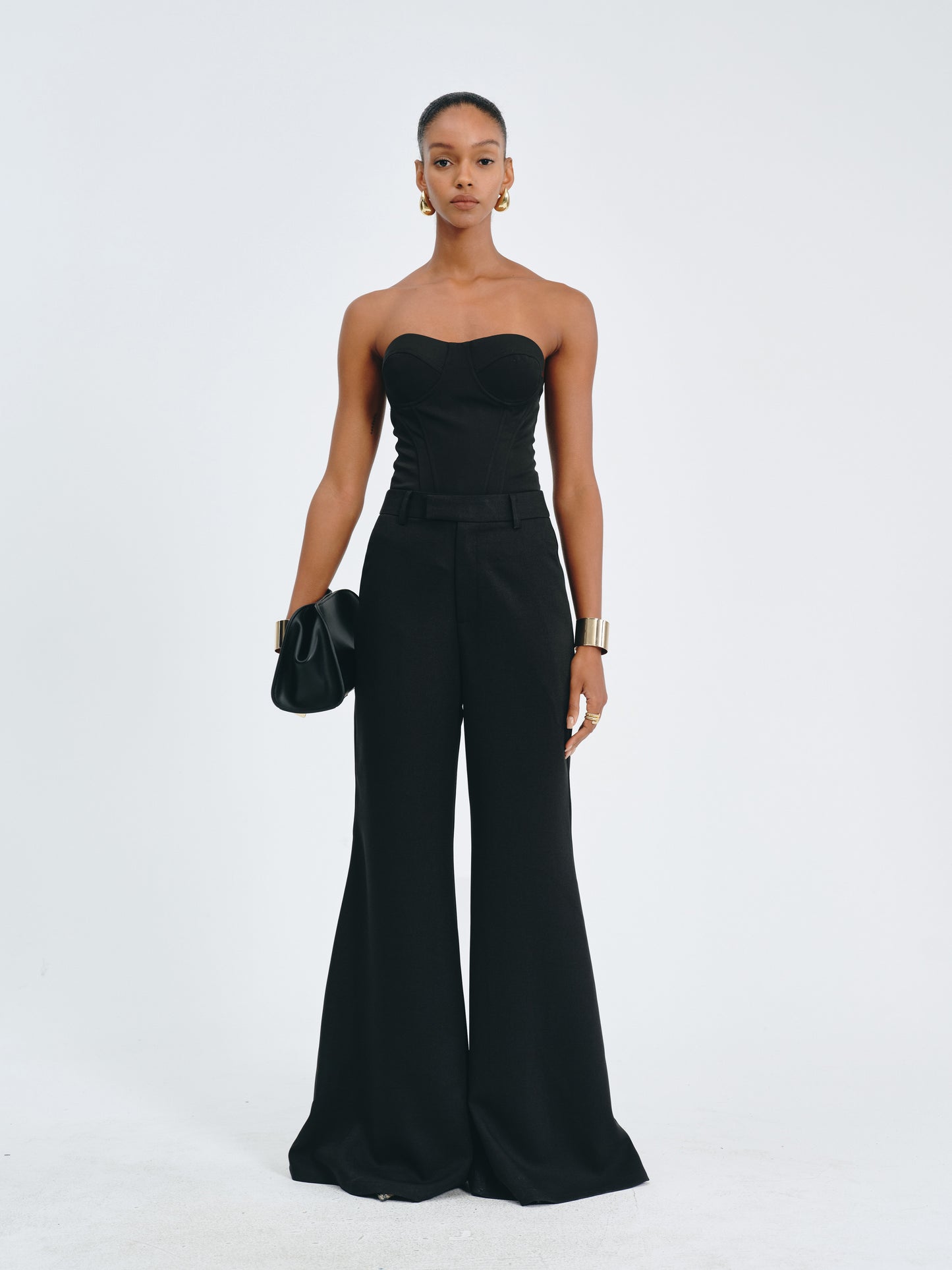 Arc Drape Flare Trousers