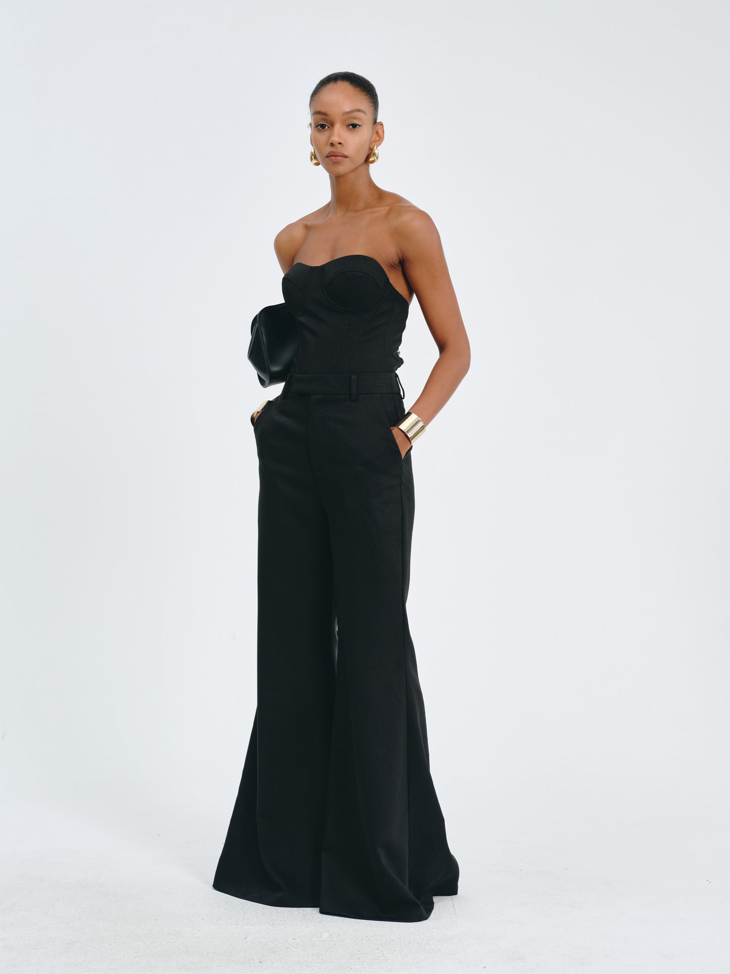 Arc Drape Flare Trousers