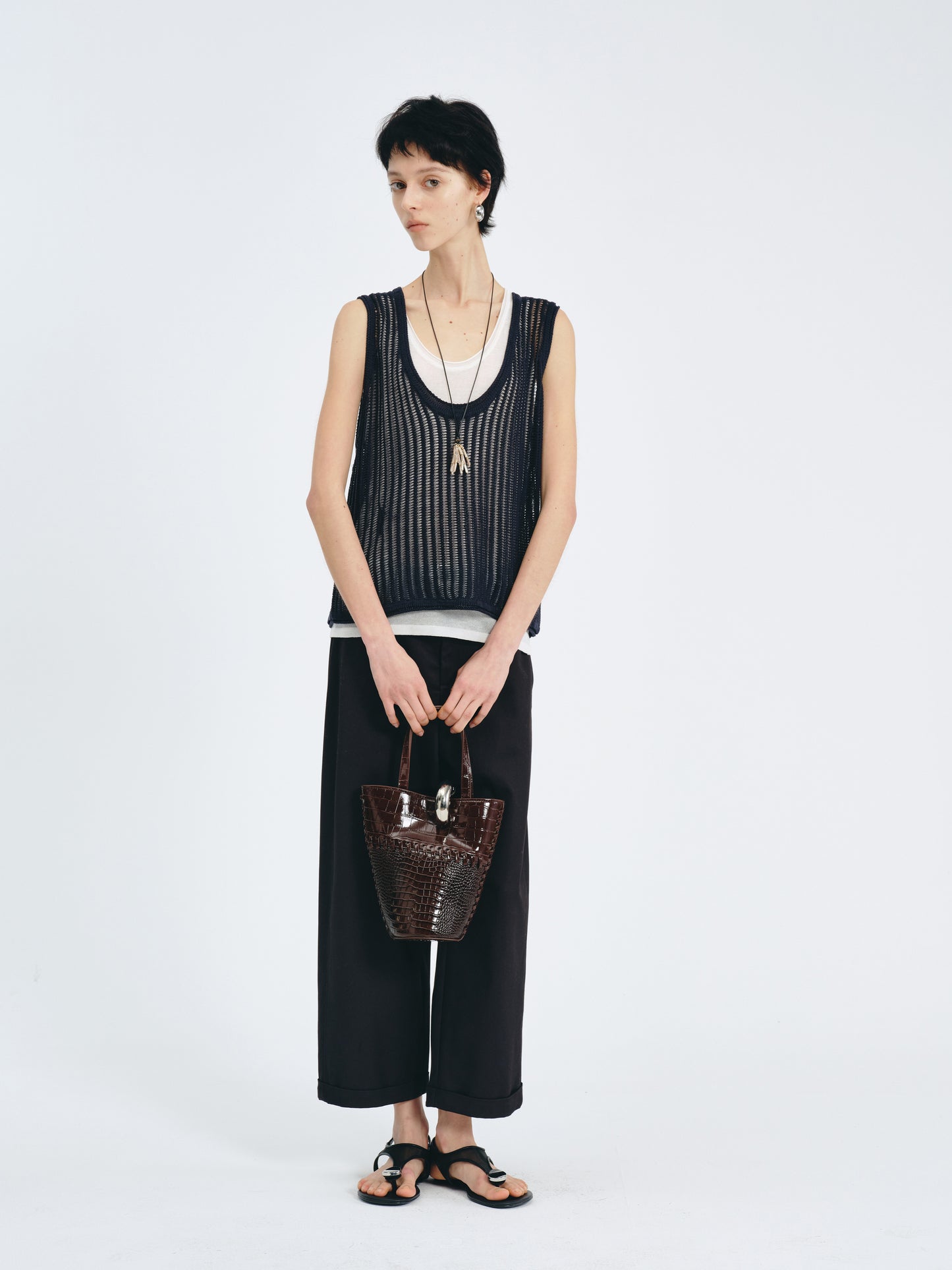 Open-Stitch Vest