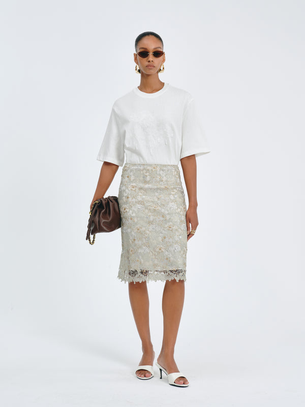 Glimmerveil Lace Skirt