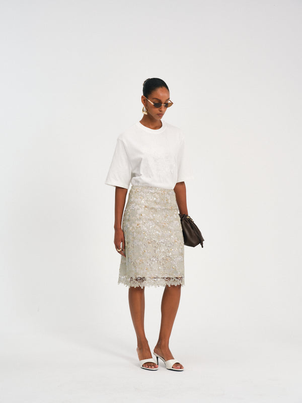 Glimmerveil Lace Skirt