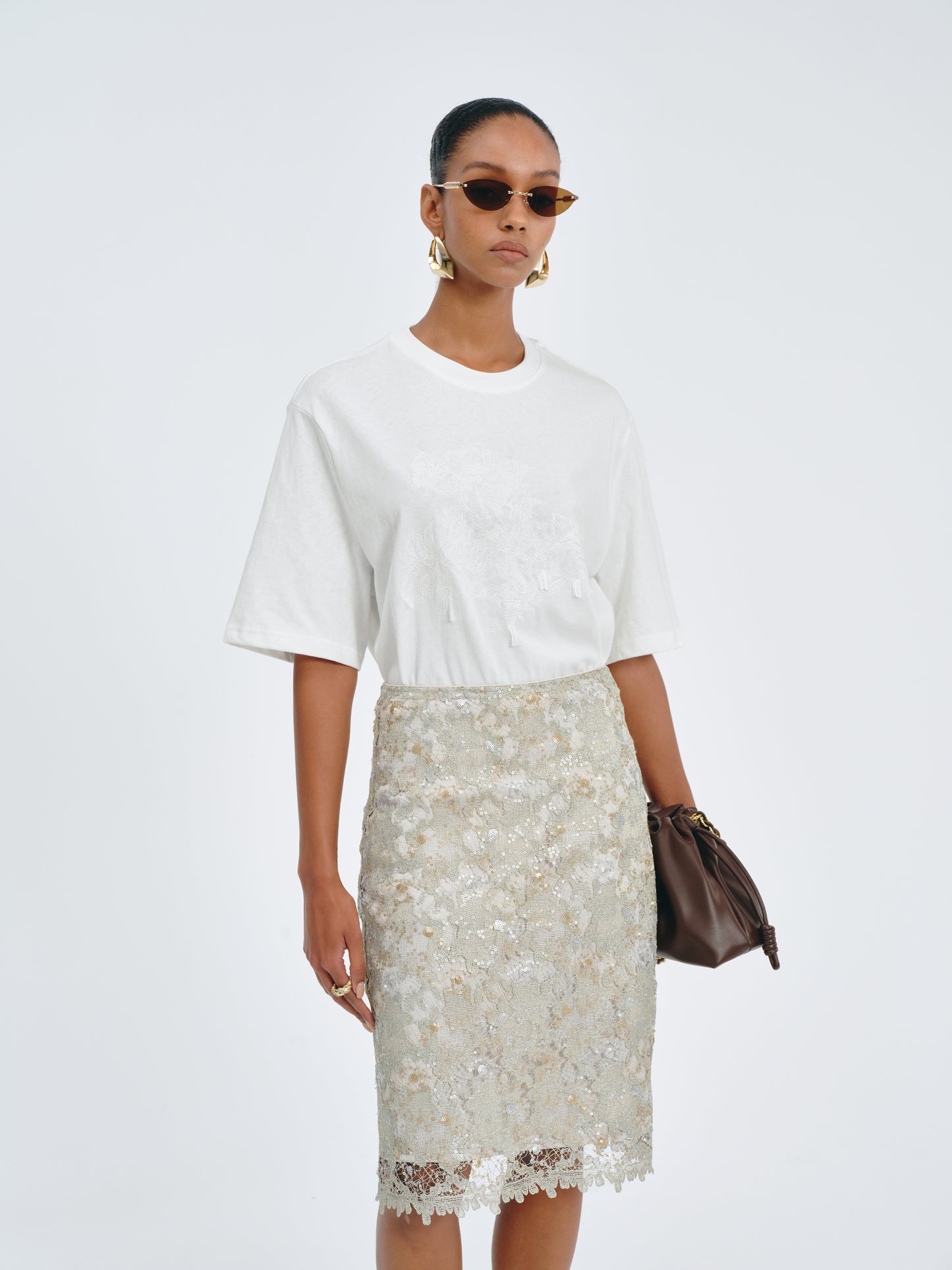 Glimmerveil Lace Skirt