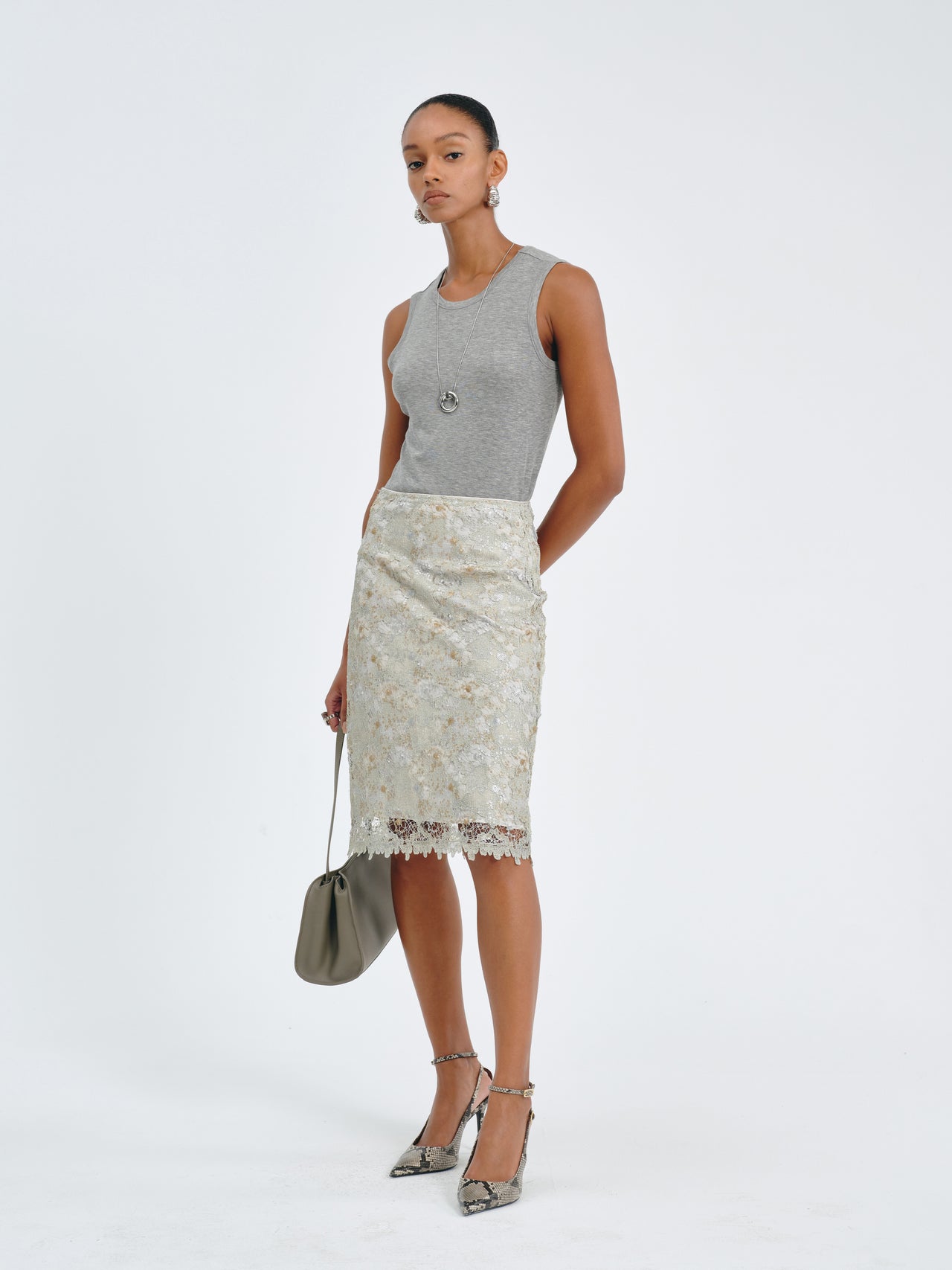 Glimmerveil Lace Skirt