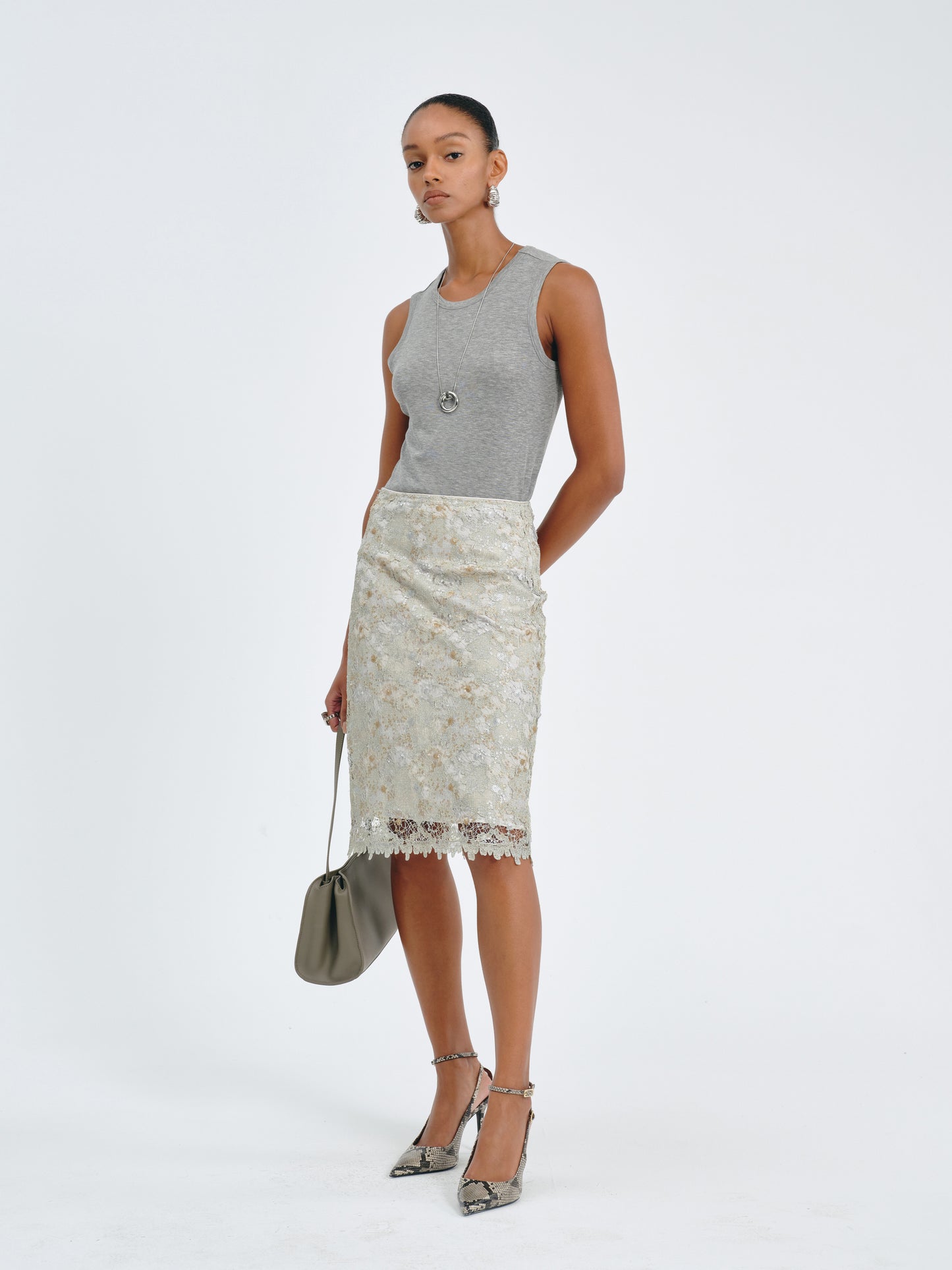 Glimmerveil Lace Skirt