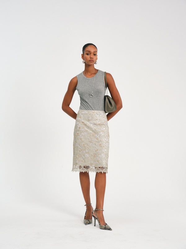 Glimmerveil Lace Skirt