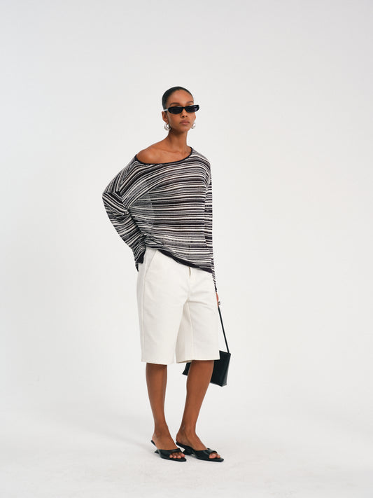 Lustre Lyocell-Silk Knit Top