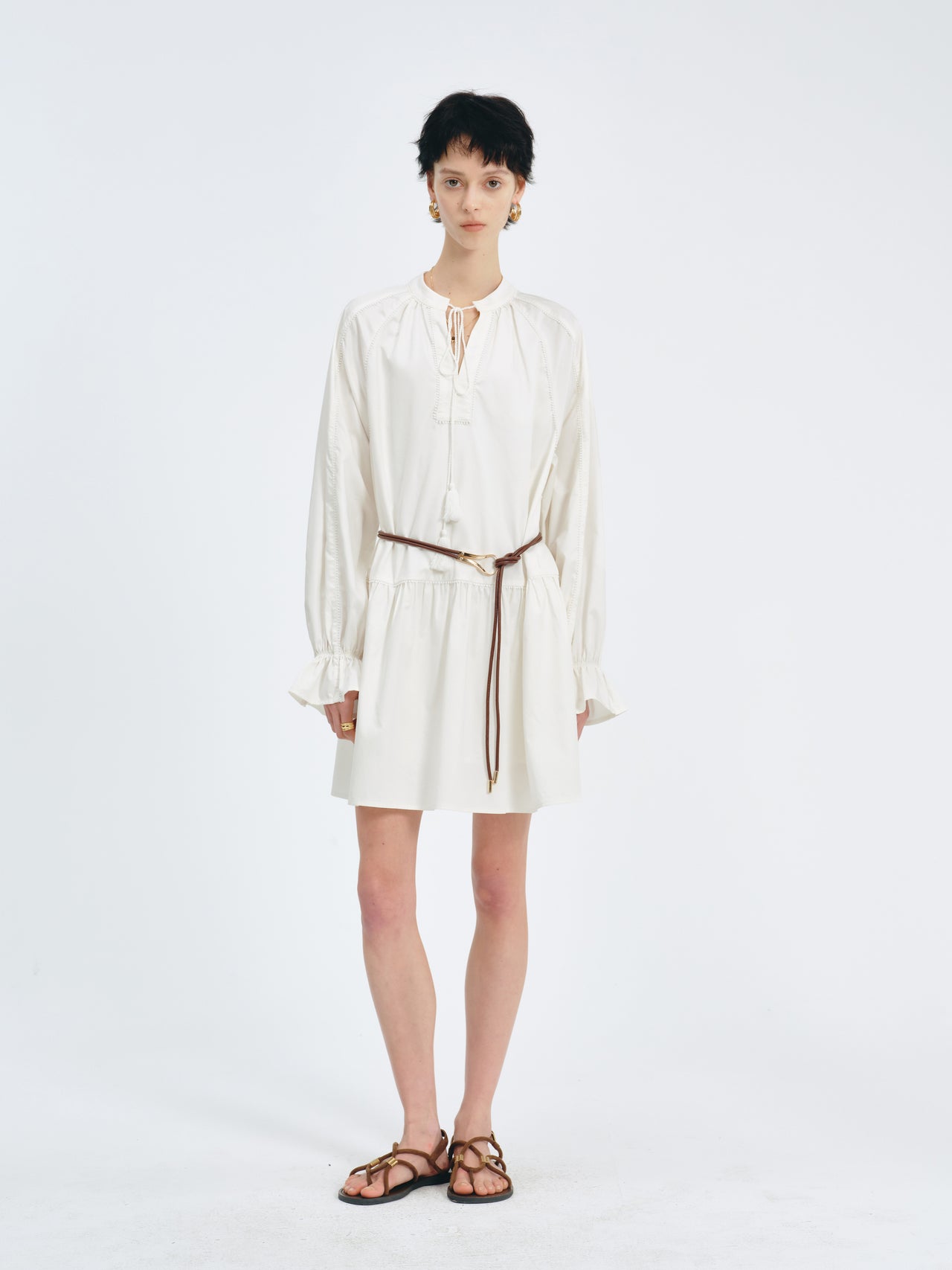 Tassel Gathered Dress