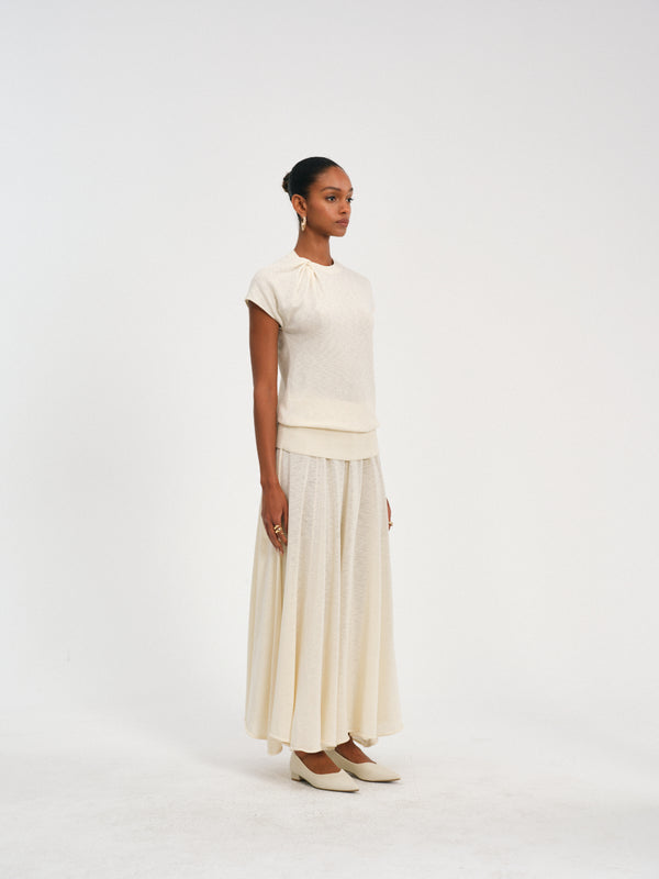 Twisted-Knot Knit Top