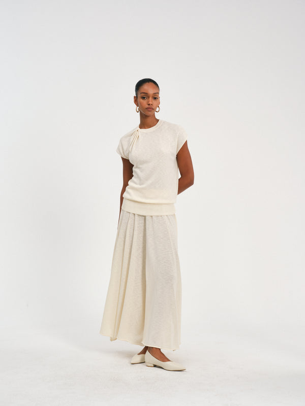 Twisted-Knot Knit Top