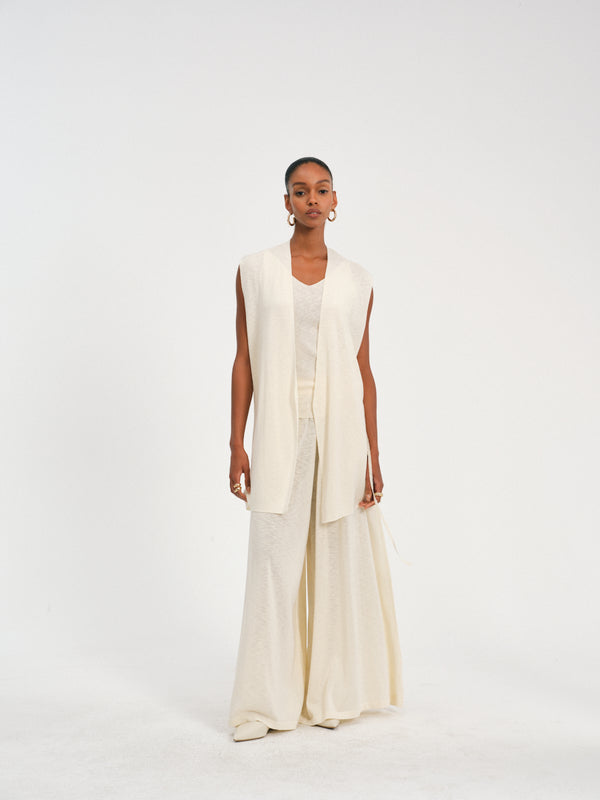 V-Neck Tie-Waist Vest