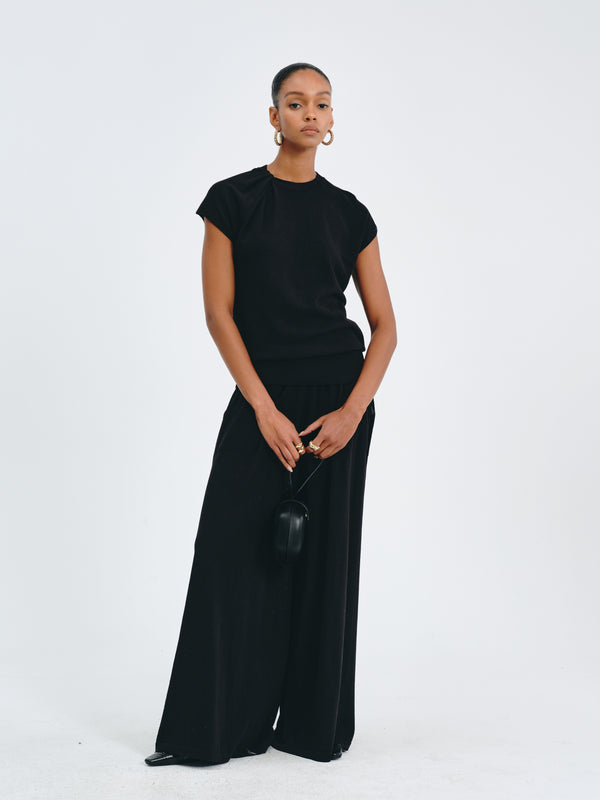 Twisted-Knot Knit Top