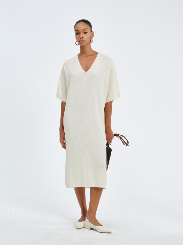 Veiled Linen Dress