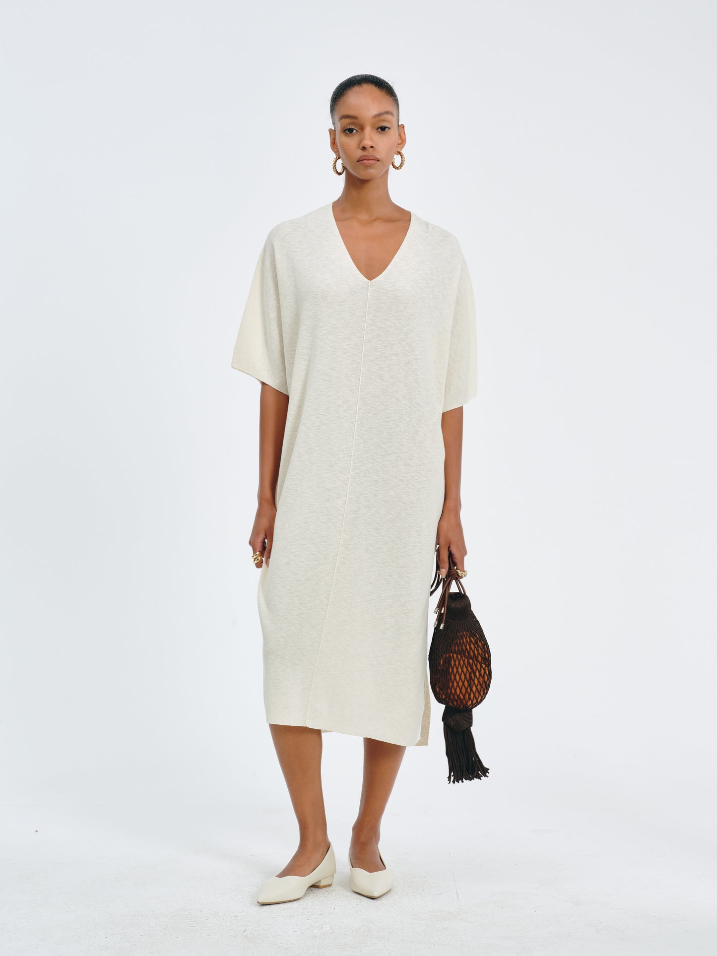 Veiled Linen Dress