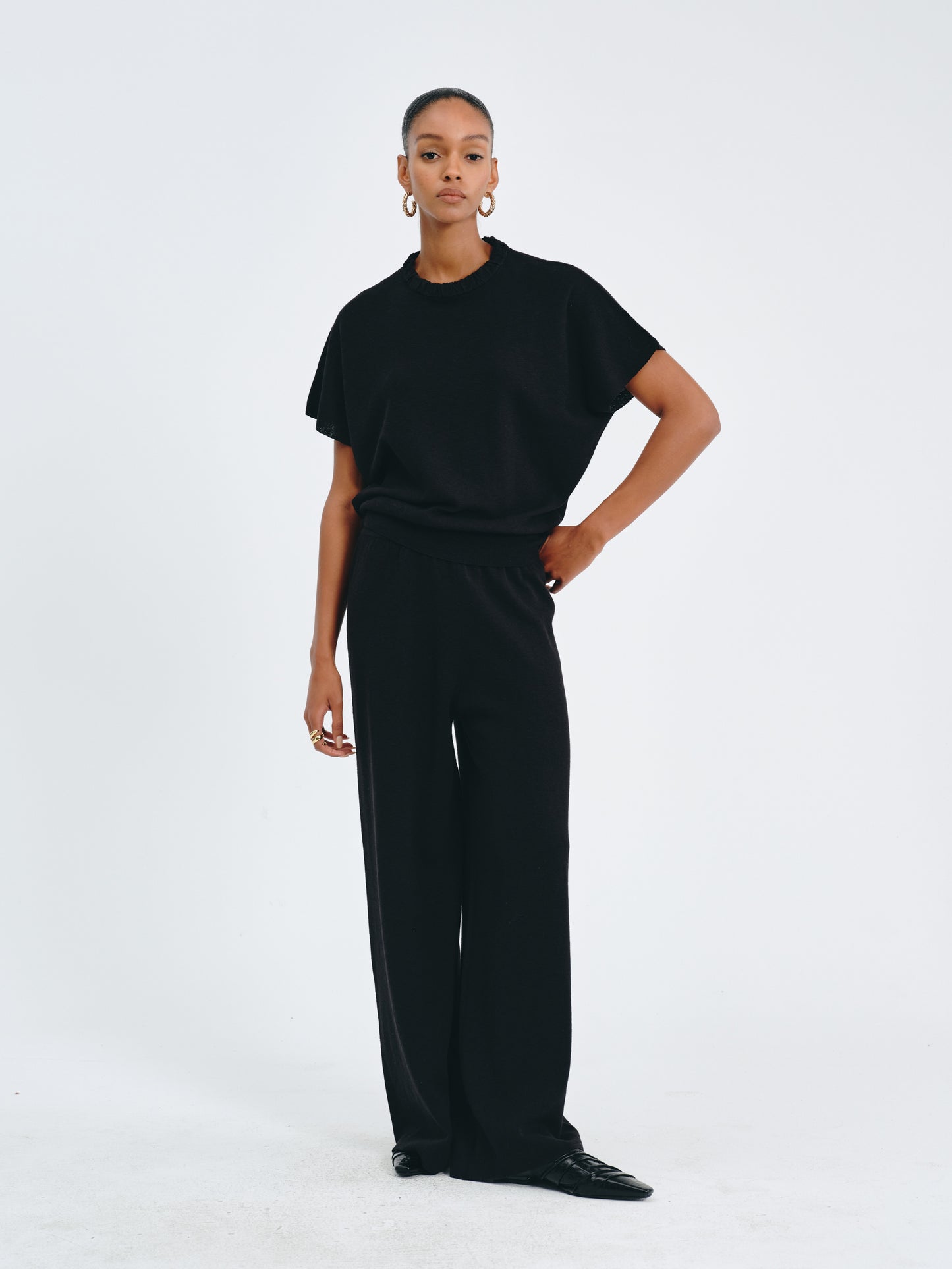 Batwing Sleeve Knit Top
