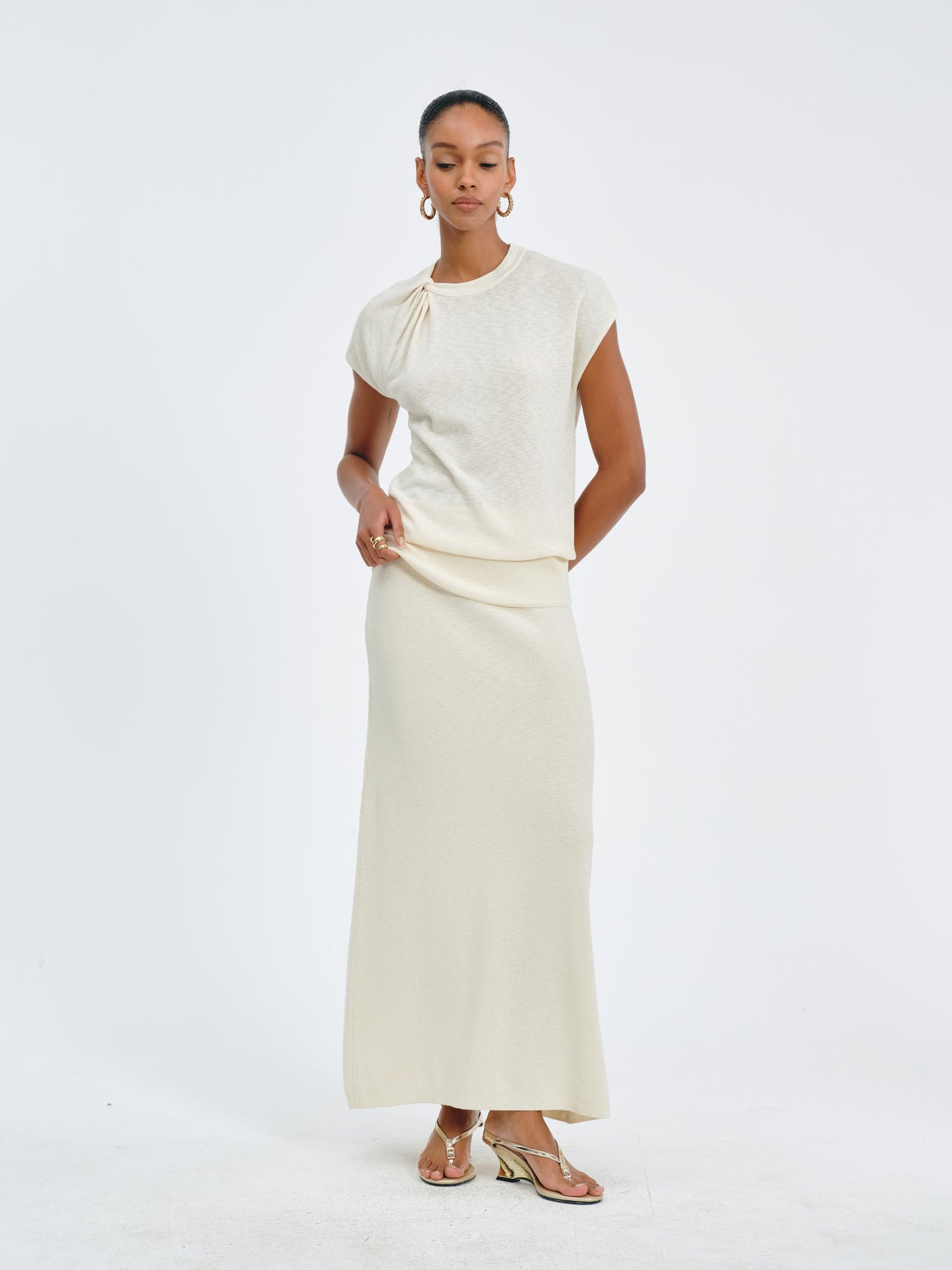 Velvet Flow Skirt