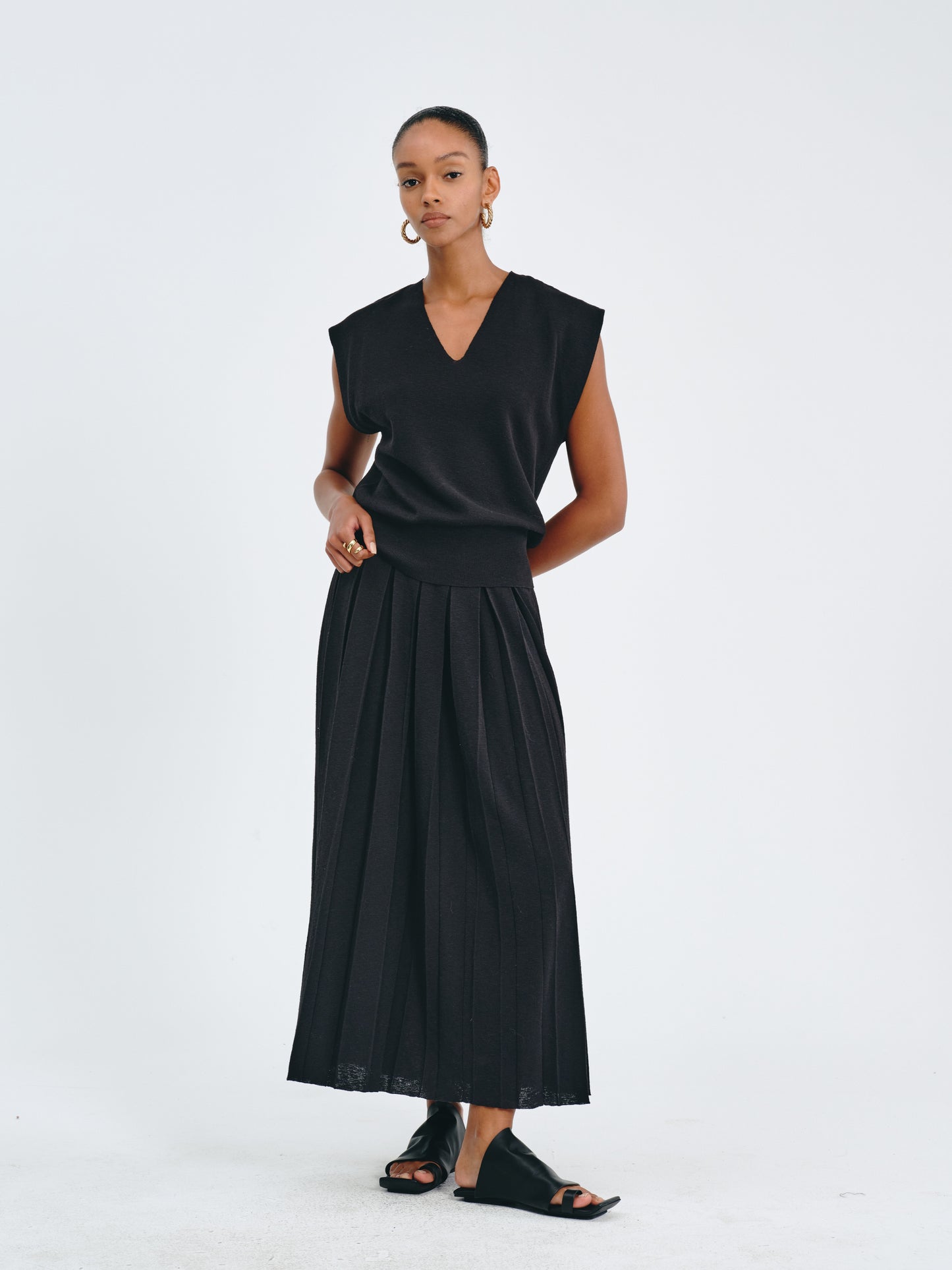 Ethereal Pleat Skirt