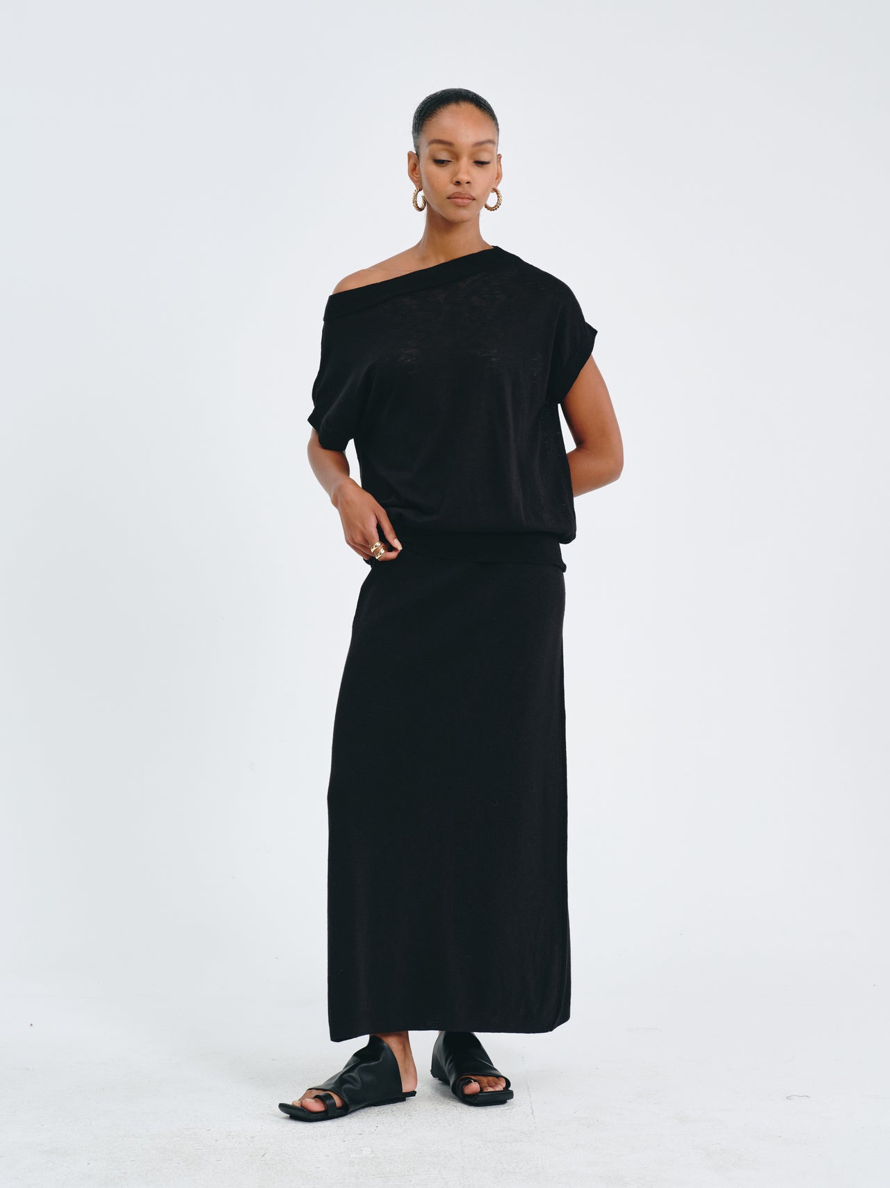 Velvet Flow Skirt