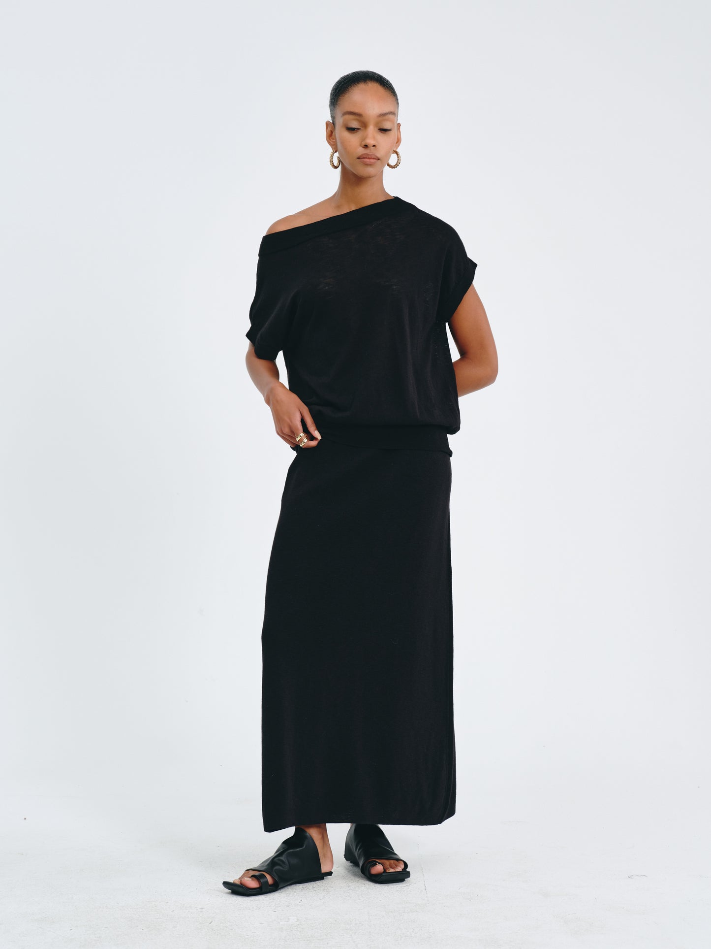 Velvet Flow Skirt