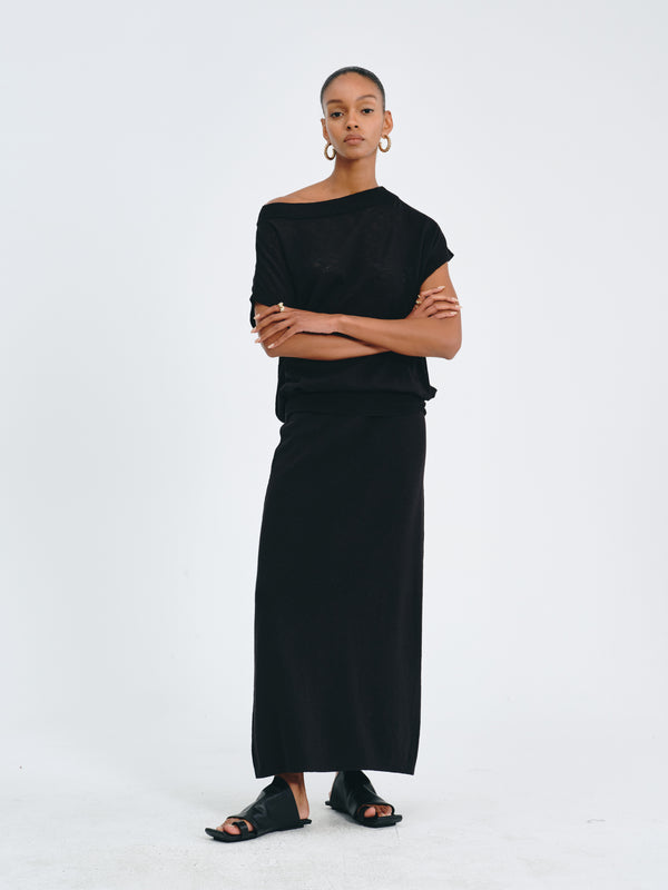 Velvet Flow Skirt