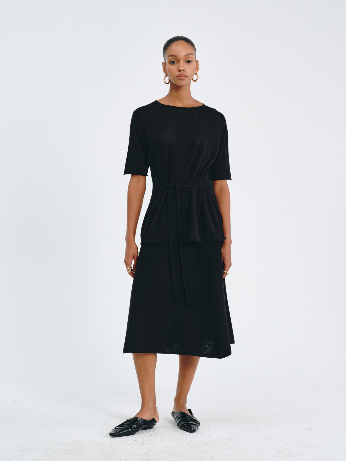 Sculpted A-Line Skirt