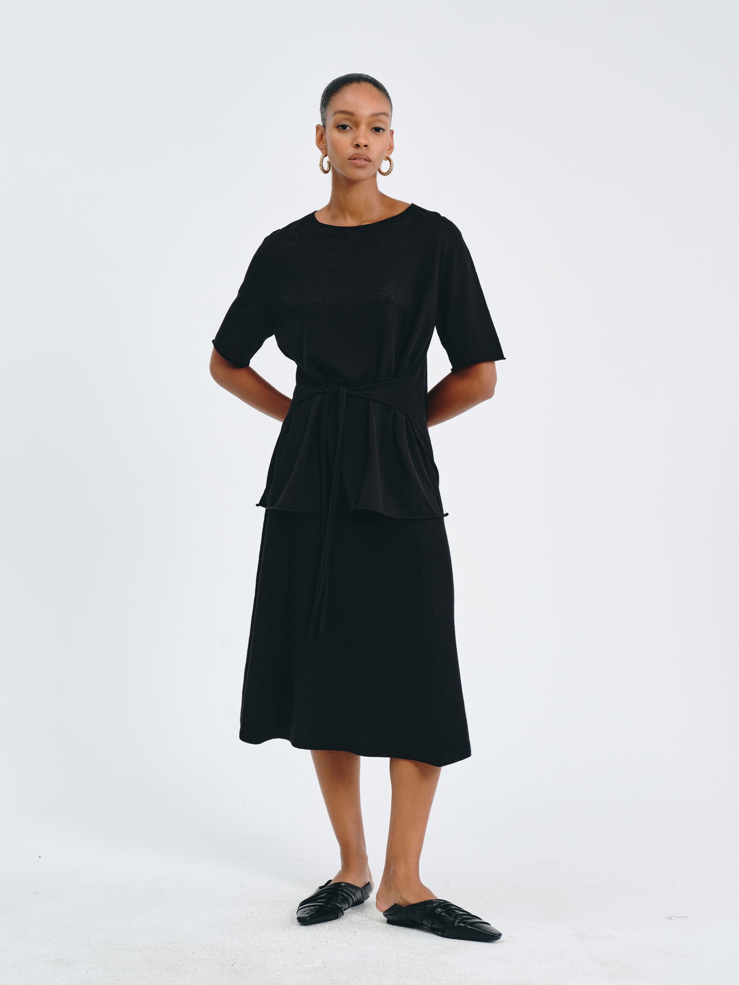 Sculpted A-Line Skirt