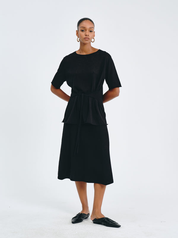 Sculpted A-Line Skirt