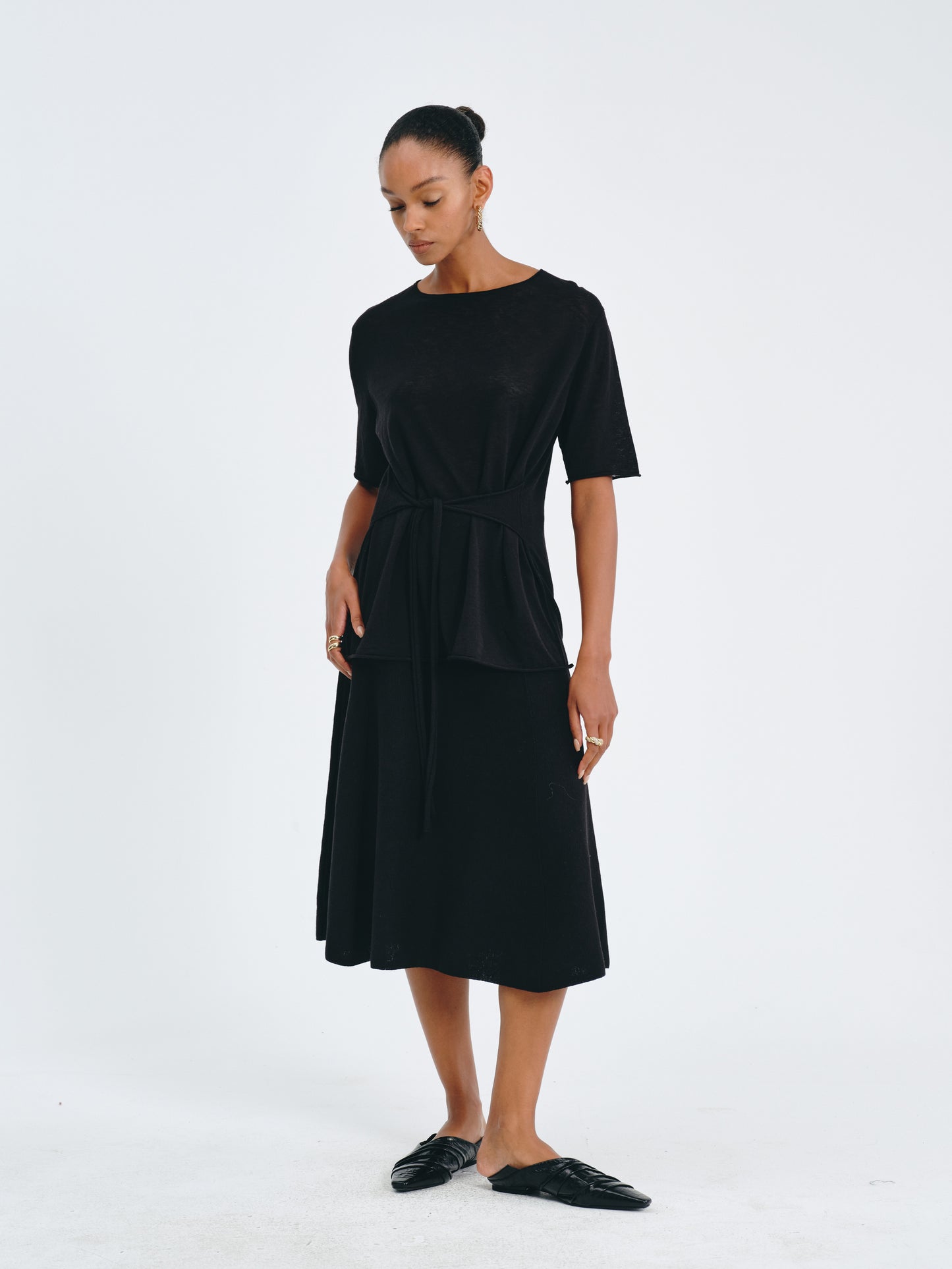 Sculpted A-Line Skirt