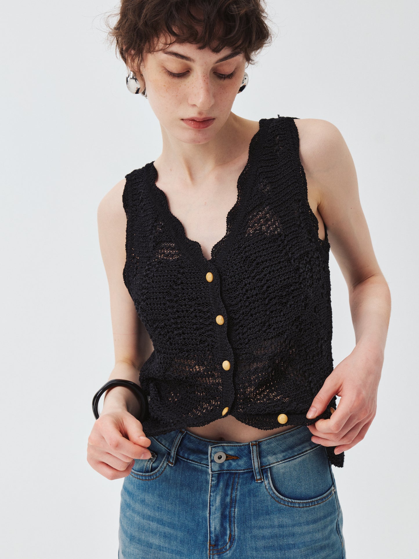 Aven Openwork Vest