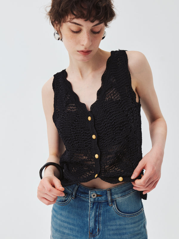 Aven Openwork Vest