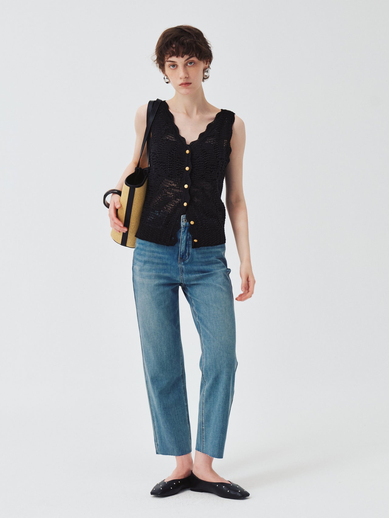 Aven Openwork Vest
