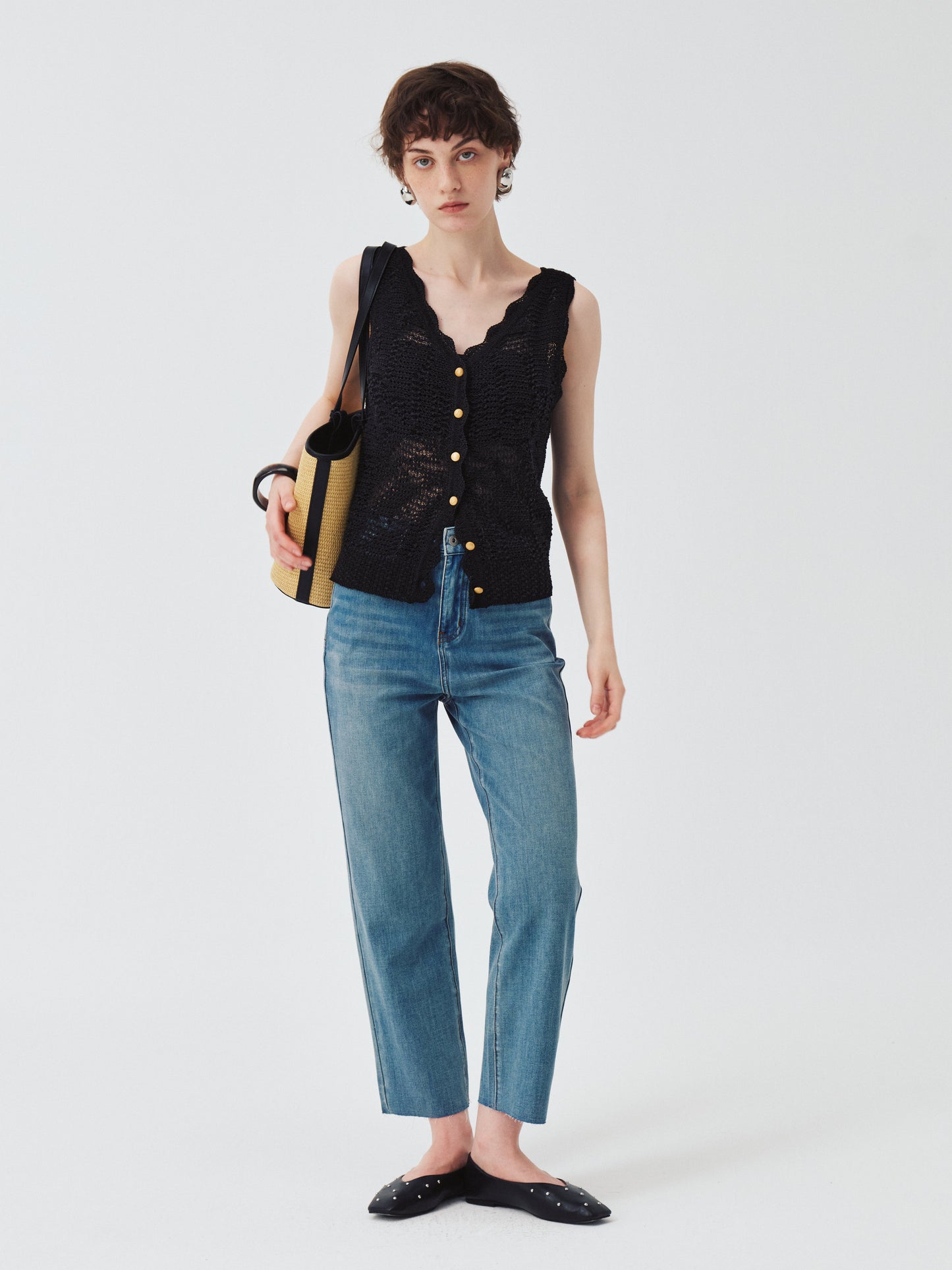 Aven Openwork Vest