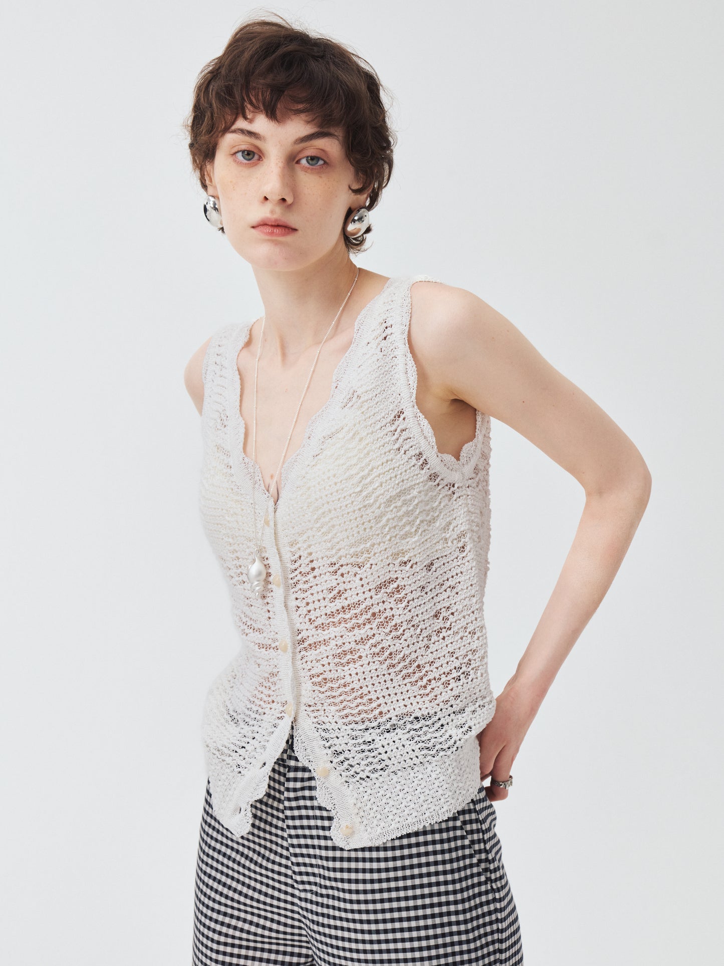 Aven Openwork Vest